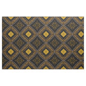 Oriental Bohemian Moroccan Black and Gold Pattern Stof (Fat Quarter)