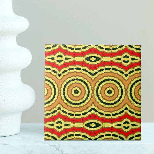Oriental Bohemian Stylish Geometric Pattern Tegeltje
