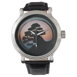 Oriental Bonsai Tree Horloge