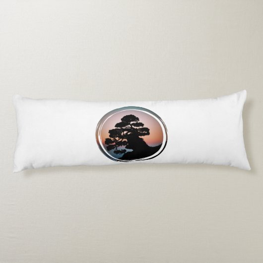 Oriental Bonsai Tree Lichaamskussen (Achterkant)