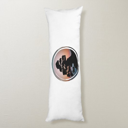 Oriental Bonsai Tree Lichaamskussen (Achterkant (Verticaal))