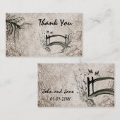 Oriental Bridge Dank u Visitekaartje (Voorkant / Achterkant)