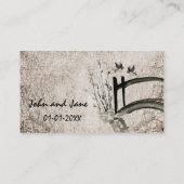 Oriental Bridge Dank u Visitekaartje (Achterkant)