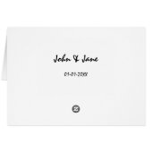 Oriental bridge Wedding Table Placeholder (Achterkant Horizontaal)