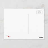 Oriental Bright Moon Swallows Zen Modern Art Briefkaart (Achterkant)