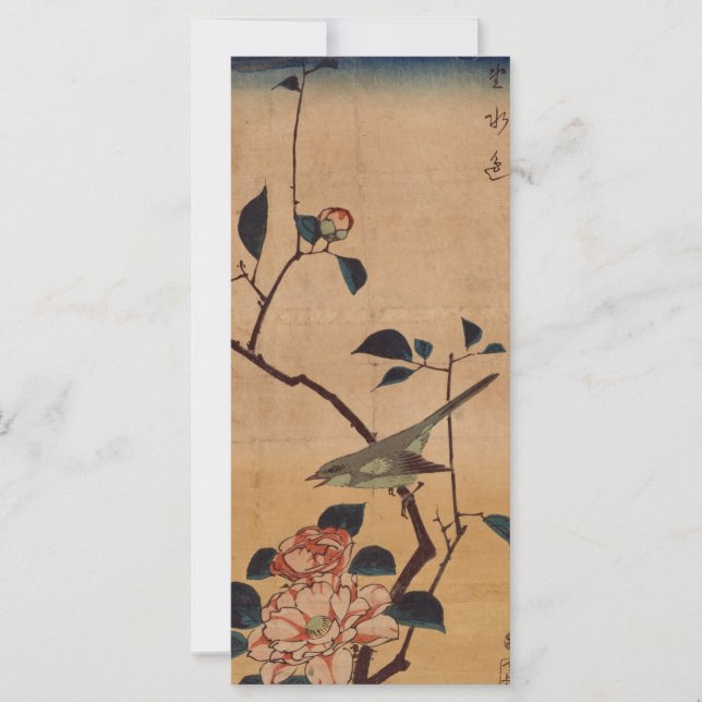 Oriental Camellia en Warbler (Voorkant)