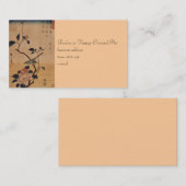 Oriental Camellia en Warbler Visitekaartje (Voorkant / Achterkant)