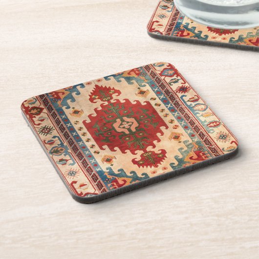 Oriental Carpet Rug Bier Onderzetter (Linkerzijde)