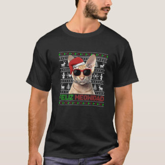 Oriental Cat Feliz Meowidad Funny Kerstmis T-shirt