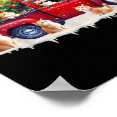 Oriental Cat Red Truck Christmas Tree Santa Ugly X Poster (Hoek)