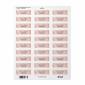 Oriental Cherry Blossom Mailing Adres Etiket (Full Sheet)