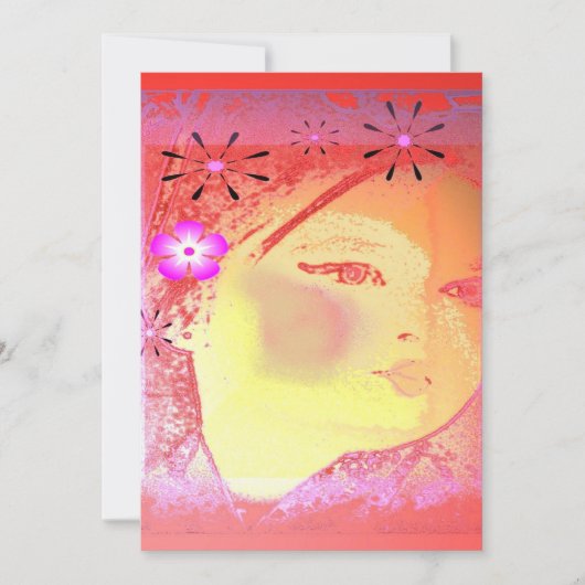 Oriental Chinese Invitation Kaart (Voorkant)