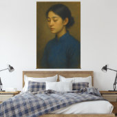 Oriental Classical Fine Art Portrait – Museum Grad Canvas Afdruk (Insitu (Slaapkamer))
