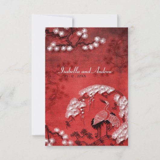 Oriental Cranes 2 Kaart (Voorkant)