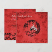 Oriental Cranes 3 Kaart (Voorkant / Achterkant)