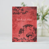 Oriental Cranes Kaart (Staand voorkant)