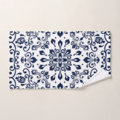 Oriental Damask blauw op wit Bad Handdoek (Handdoek)