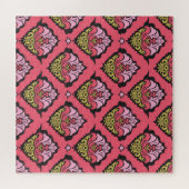 Oriental Damask Floral naadloos behang Legpuzzel (Horizontaal)
