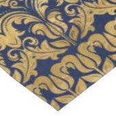 Oriental Damask Ornament - Gold op donkerblauw #1 Tafelkleed (Gekanteld)