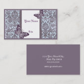 Oriental Damask(Paars)Visitekaartje Visitekaartje (Voorkant / Achterkant)