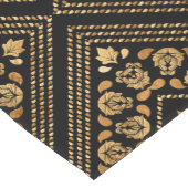 Oriental  Damask-patroon - zwart en goud Korte Tafelloper (Hoek)