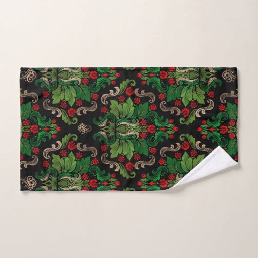 Oriental Damask Pattern Bad Handdoek (Handdoek)