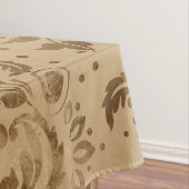 Oriental Damask Pattern Pastel Gold Tafelkleed (Voorbeeld)