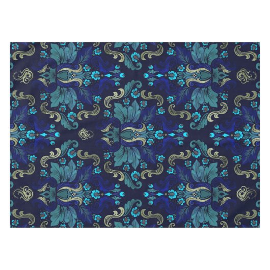 Oriental Damask Pattern Tafelkleed (Voorkant (Horizontaal))