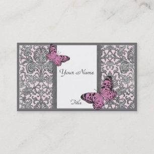 Oriental Damask(roze)Visitekaartje Visitekaartje