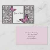 Oriental Damask(roze)Visitekaartje Visitekaartje (Voorkant / Achterkant)