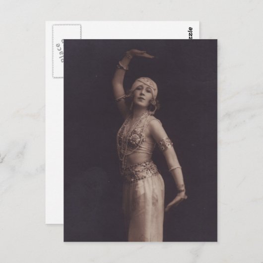 Oriental Dancer Briefkaart (Voorkant / Achterkant)