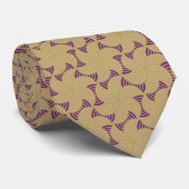 Oriental Deco Satin Splash Necktie Stropdas (Opgerold)