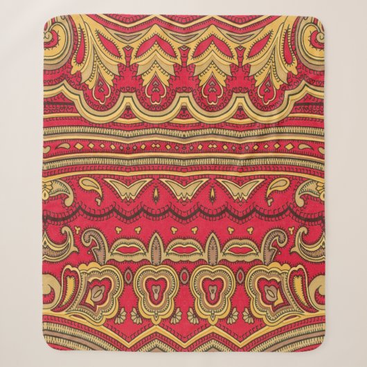 Oriental decor closeup. sherpa deken (Voorkant)