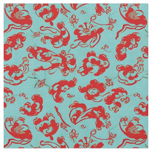 Oriental Design Pattern Stof (Close Up)