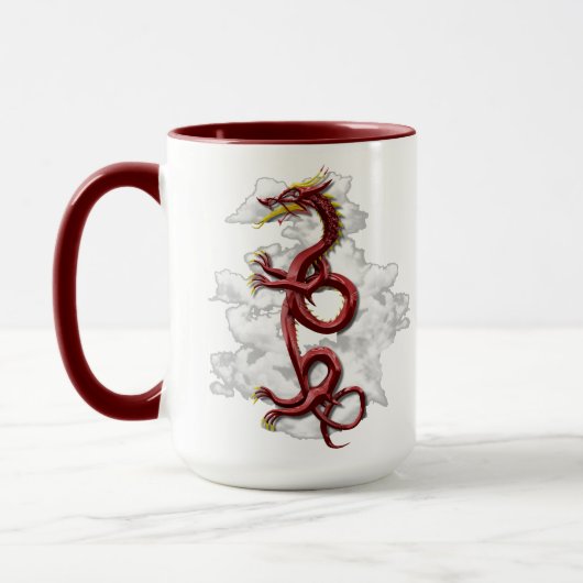 Oriental draak mok (Links)