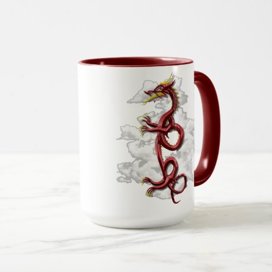 Oriental draak mok (Voorkant rechts)