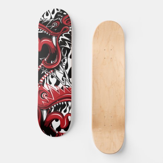 Oriental dragon-afbeelding persoonlijk skateboard (Voorkant)
