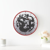 Oriental Dragon Black Grote Klok (Huis)
