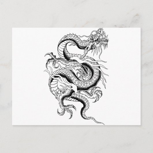 Oriental Dragon Briefkaart (Voorkant)