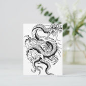 Oriental Dragon Briefkaart (Staand voorkant)