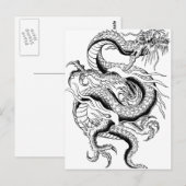 Oriental Dragon Briefkaart (Voorkant / Achterkant)