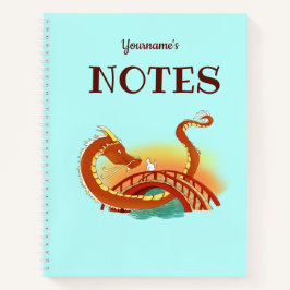 Oriental Dragon en Cat Notitieboek