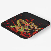 Oriental Dragon Fire on Lucky Energy Papieren Bordje (Gebogen)