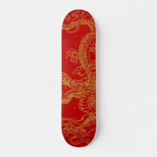 Oriental dragon illustratie persoonlijk skateboard