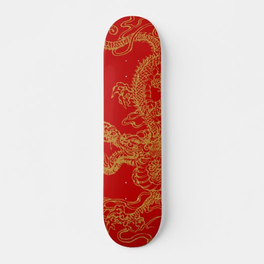 Oriental dragon illustratie persoonlijk skateboard (Voorkant)