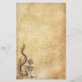 Oriental Dragon Inked Briefpapier (Voorkant)