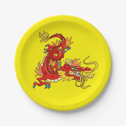 Oriental Dragon Papieren Bordje (Voorkant)