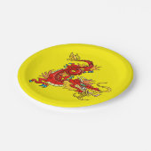 Oriental Dragon Papieren Bordje (Gekanteld)
