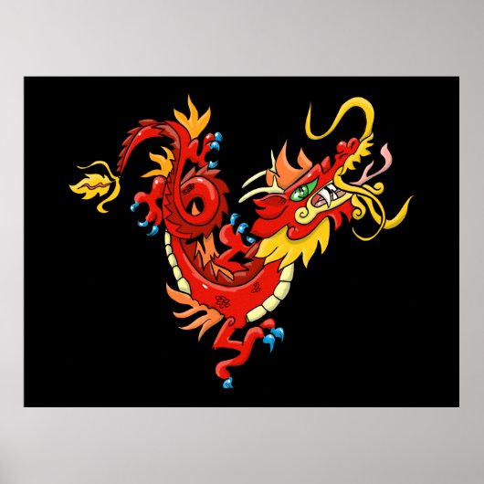 Oriental Dragon Poster (Voorkant)