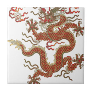 Oriental Dragon Tegeltje